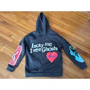 Kanye West Lucky Me I See Ghosts Campflog Gnaw Hoodie Kidssee Ghosts Size Small
